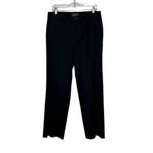 Ralph Lauren black flat front pants size 10